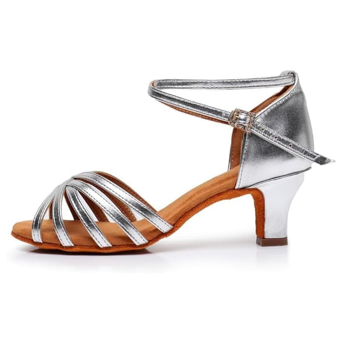 Rosefinch Zapatos de Danza Latina para Mujer Negro Profesional Zapatos de Baile de salón de Fiesta de Salsa de Baile práctica de Rendimiento Zapatos tamaño — view 34