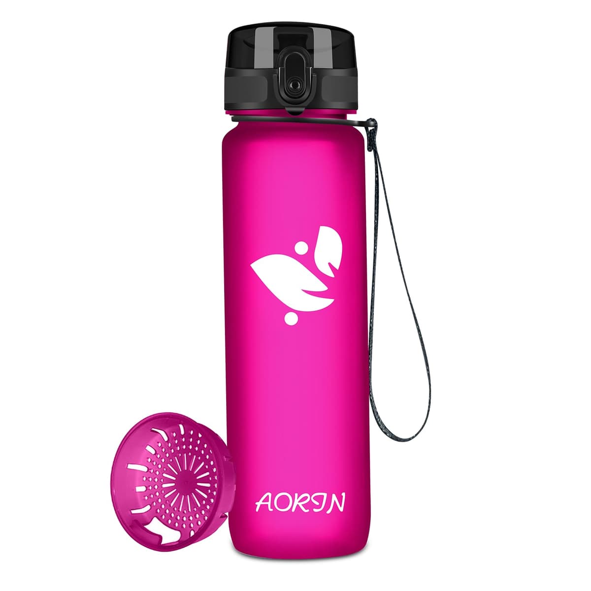 AORIN Botella Agua Deporte -350ml/500ml/750ml/1000ml - Botella Agua Niños Sin BPA，Impermeable y Reutilizable，Apertura con un Solo botón，Aplicar a Sport, Gimnasio, Trekking，Bicicleta — view 13