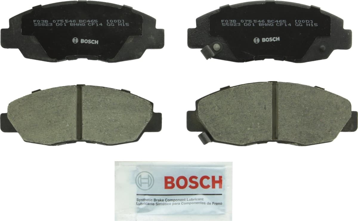 Bosch BC914 QuietCast Premium Ceramic Disc Brake Pad Set For: Acura ILX; Honda Accord, Civic, CR-V, Element, Fit, Front — view 175