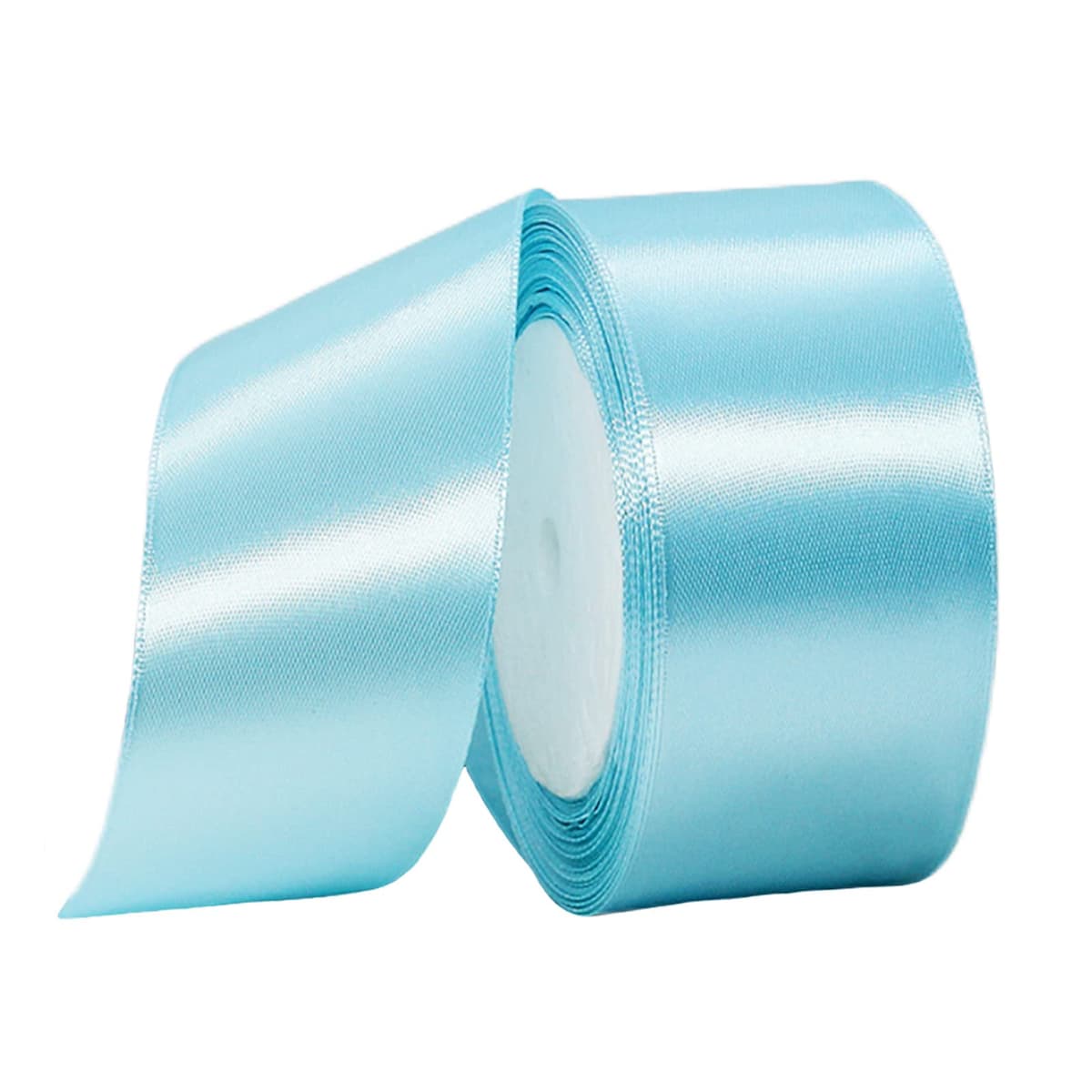40mm Wide White Ribbon Thick Wedding Car Ribbon 22m, 1.5 inch Thick White Satin Ribbon for Gift Wrapping Wedding Car Christmas Birthday Cake Hair Bow Florist Bouquet Crafts Decorations — view 113