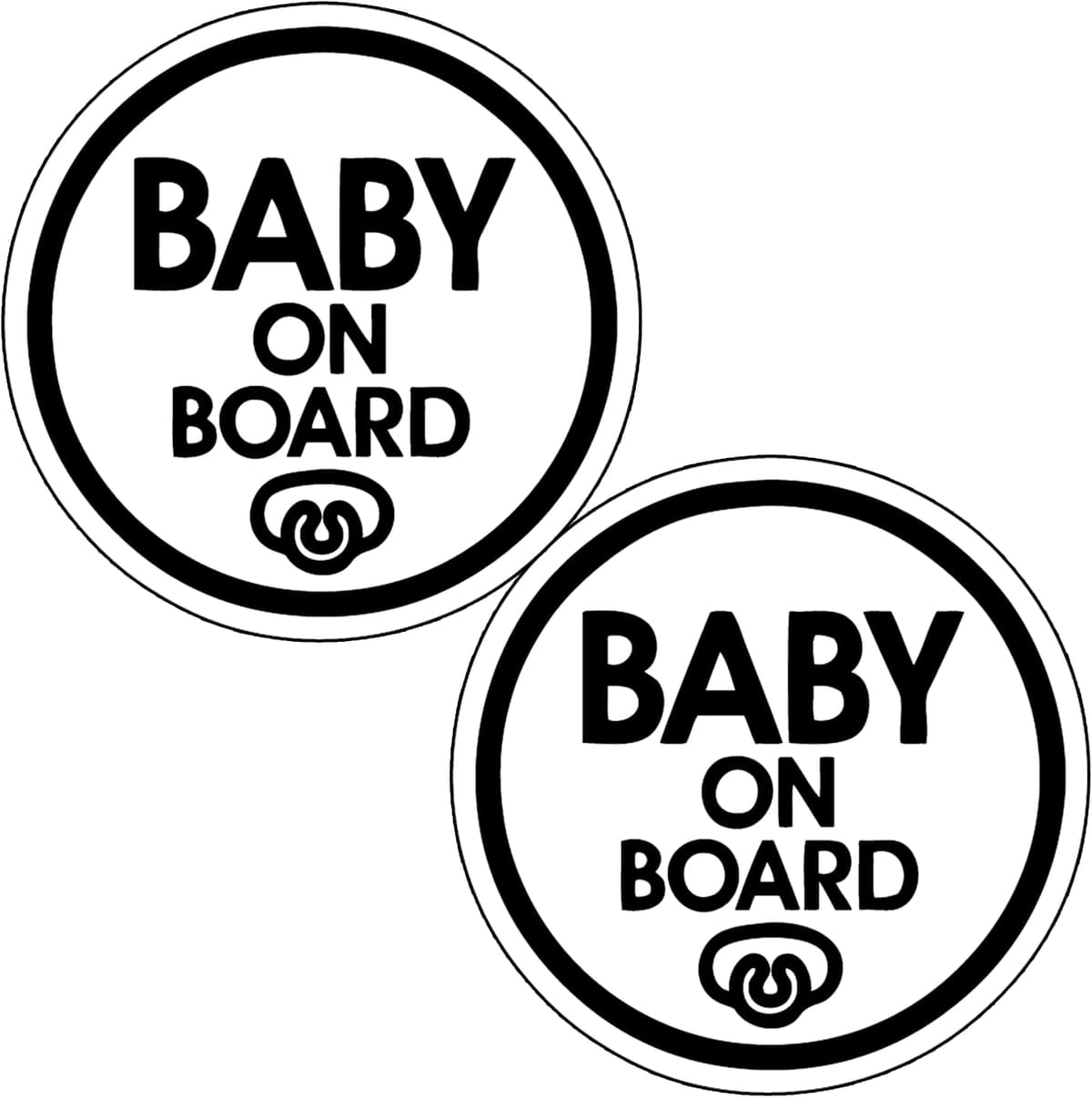 TOTOMO # ALI-020 Etiqueta adhesiva de bebé a bordo Signo de aviso de seguridad para autoventa - Seeling Baby Boy — view 15