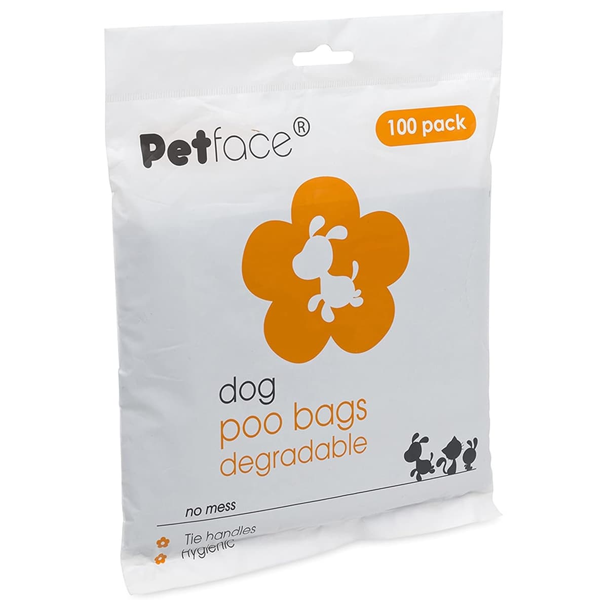 Petface No Mess Degradable Poop Bags With Tie Handles (Pack of 100) — view 3