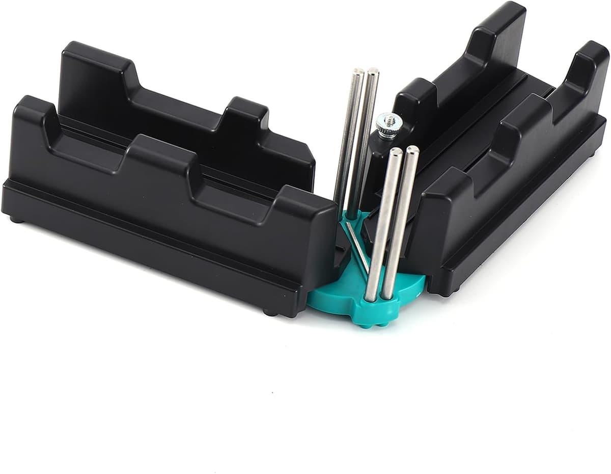 2 in 1 Mitre Measuring Cutting Tool, Miter Saw Protractor Measuring and Sawing, Mitre Angles Cutting Corner Clamp 85-180°Angle Measuring Tool for Home Improvement Carpentry Work