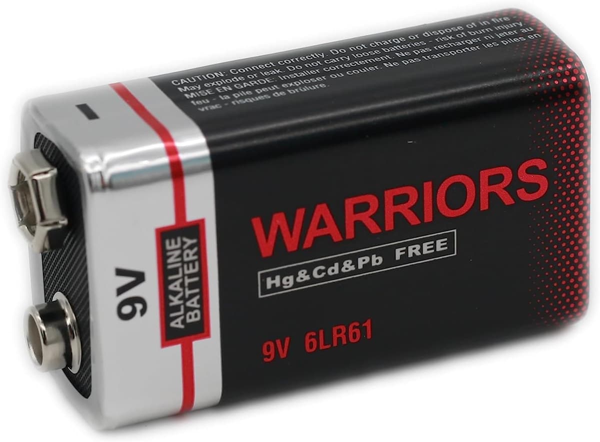 Warriors 4X High Capacity 9V 9 Volt Alkaline Super Long Lasting Battery Batteries Smoke Alarm Detectors Remote Control Car (4X) — view 5