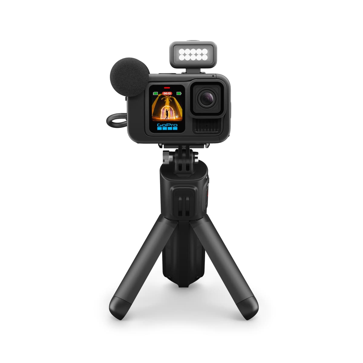 GoPro HERO13 Black Extended Power Bundle - Includes Dual Battery Charger, 3 Enduro Batteries, 64GB microSD Card, Curved Adhesive Mount, and Camera Case — view 7