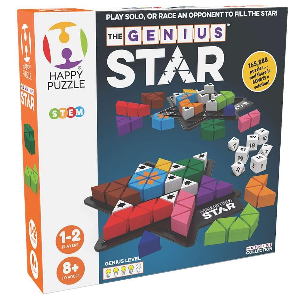 The Happy Puzzle Company The Genius Star Game - 165,000+ Puzzle Challenges for a Fun Family Board Game Night - Logic Puzzles STEM Educational Learning Resources - Smart Games for Kids & Adults Ages 8+ — view 2
