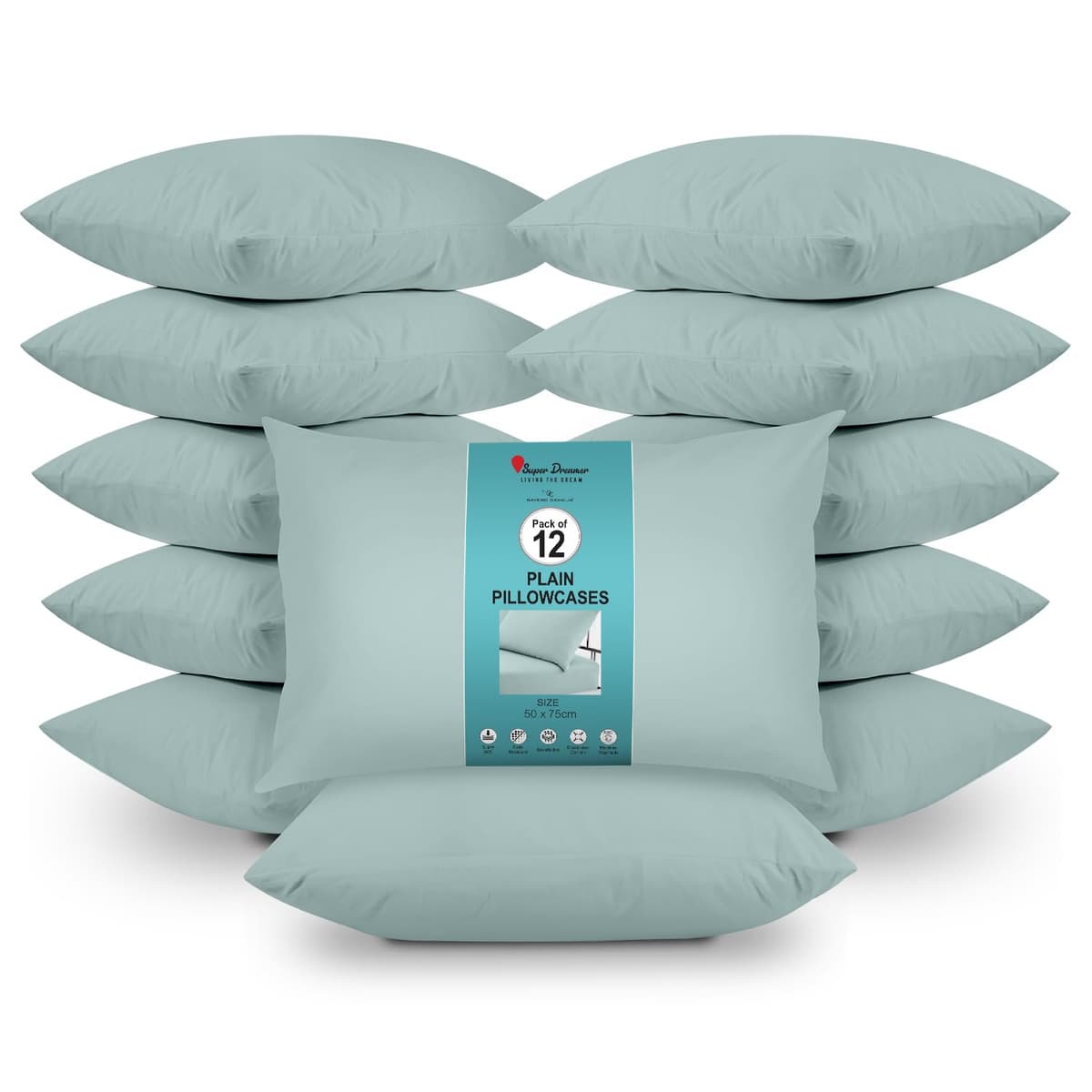 GC GAVENO CAVAILIA Fitted Sheet Single Bed (91 x 190cm) - Grey Bedding Sheets - Plain Dyed Microfiber Bed Sheets Single - (10 inch) 25cm Deep Pocket Bottom Sheet - Easycare - Wrinkle & Fade Resistant — view 78