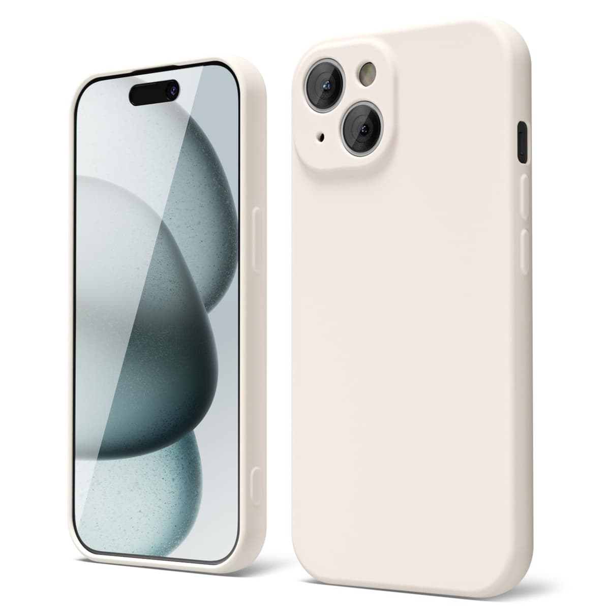 oakxco for iPhone 17 Pro Max Phone Case Liquid Silicone, Cute Thin Slim Grip Soft Rubber Gel for Women Men, Smooth Matte TPU Plain Solid Color Girly Simple Case with Camera Cover, Light Pink — view 1988