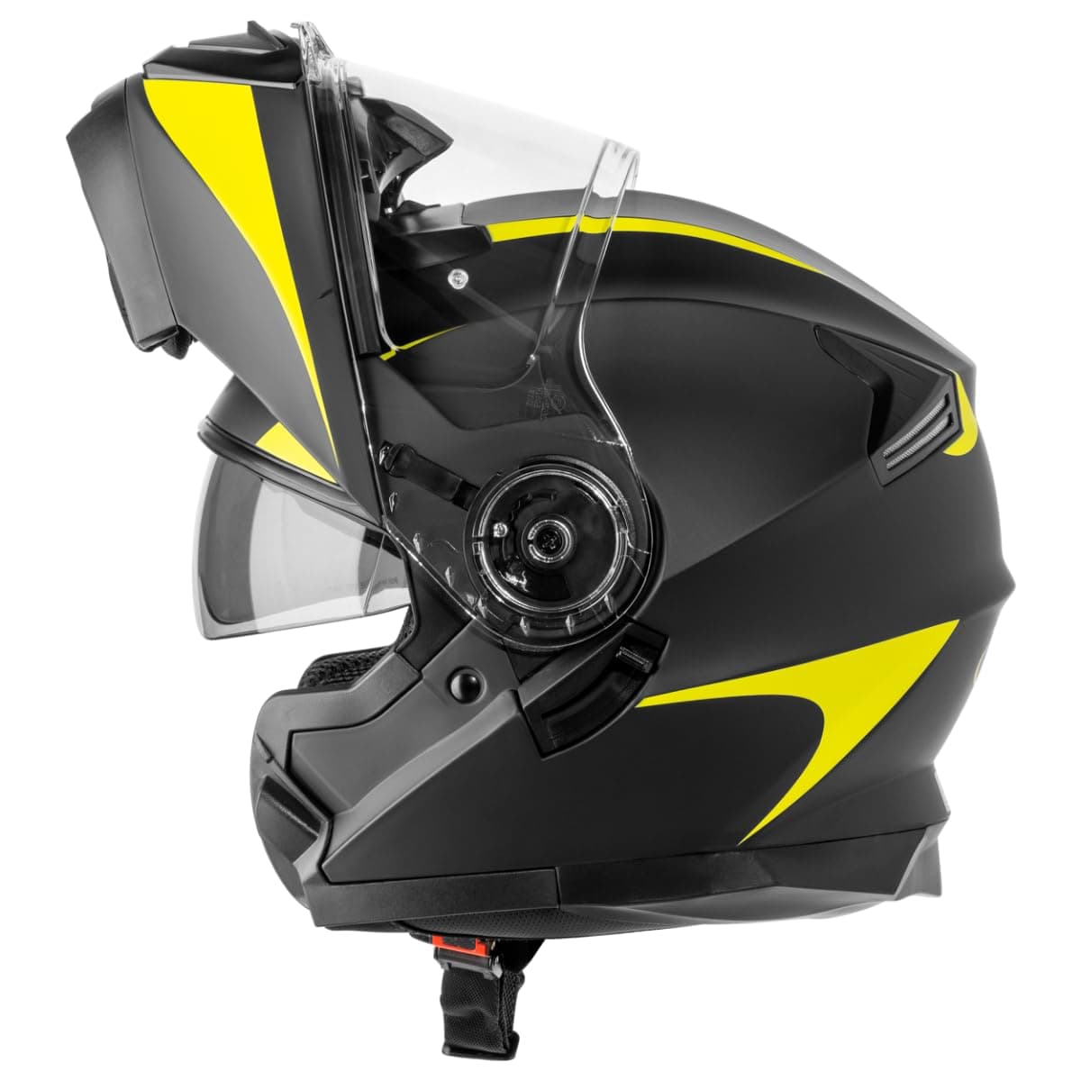 VINZ Busan Casco Modular con Visera Solar | Casco Moto & Scooter & Ciclomotor | ECE 22.06 Homologado | En Tamaño XS - XXL | para Hombre y Mujer — view 4