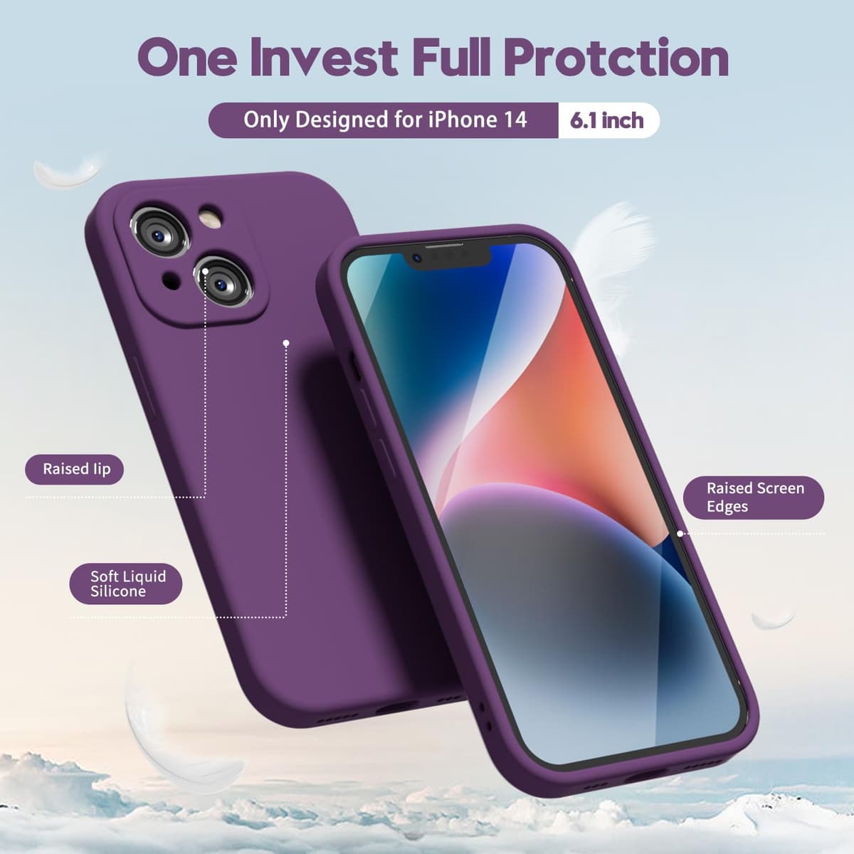 oakxco for iPhone 17 Pro Max Phone Case Liquid Silicone, Cute Thin Slim Grip Soft Rubber Gel for Women Men, Smooth Matte TPU Plain Solid Color Girly Simple Case with Camera Cover, Light Pink — view 2022