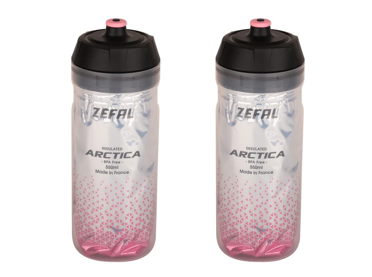 ZEFAL Pack Arctica 75 - Lote de 2 bidones 750 ml para bicicleta, botella de bicicleta isotérmica - Inodoro e impermeable, botella deportiva sin BPA - Plata/Negro, 2 x 750ml — view 6