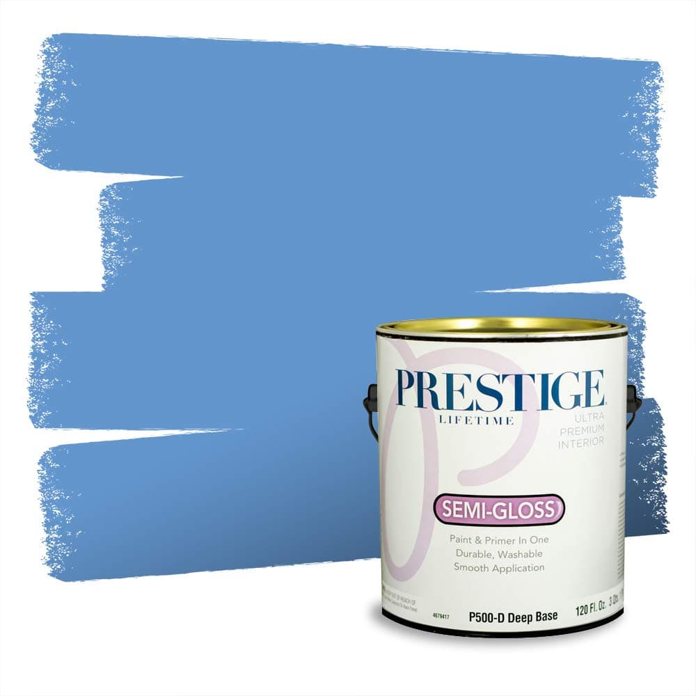 PRESTIGE Paints Interior Paint and Primer In One, 1-Gallon, Semi-Gloss, Comparable Match of Valspar* Dewdrop* — view 1338