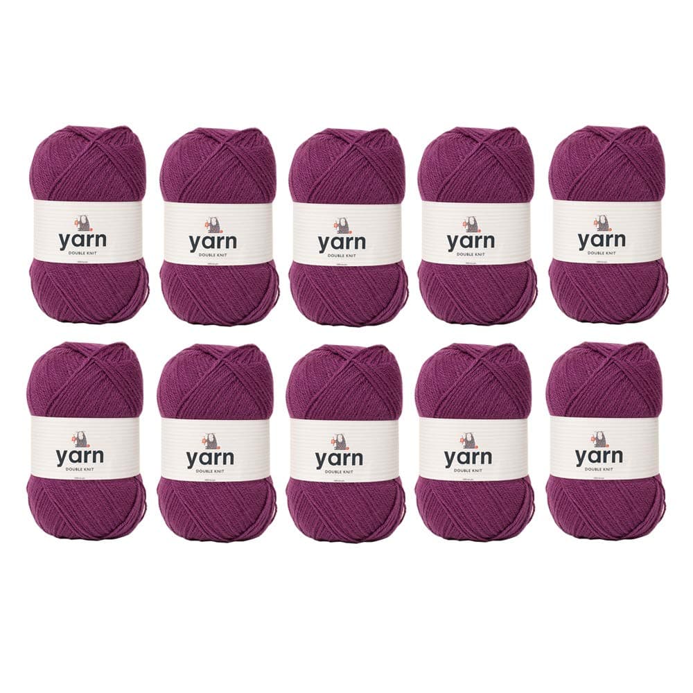 Korbond DK Beige Yarn - 100g Acrylic Wool - Lightweight, Hypoallergenic & Durable Double Knit Crochet Yarn Knitting Wool (290m Total) — view 39