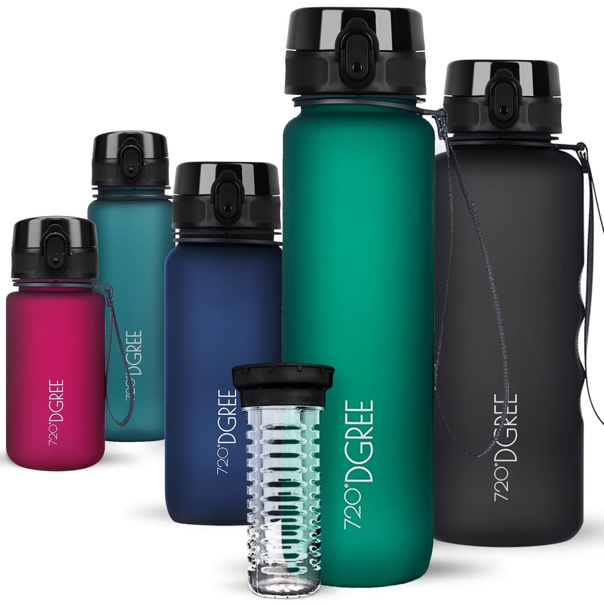 720°DGREE Botella de agua uberBottle – 1,5 litros, 1500ml | Novedosa botella deportiva | Sin BPA | Ideal para niños, fitness, deportes, fútbol, guardería, escuela, pequeños, antigoteo — view 295
