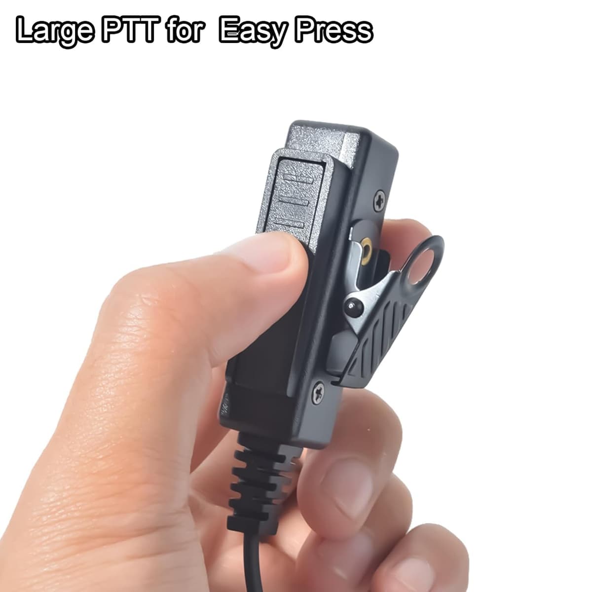 Cable adaptador universal de audio de radio de 2 vías de 3,5 hembra a 2 pines con PTT compatible con Baofeng UV-5R UV-5RA UV-82 Kenwood TH-22AT Quansheng K5 K6 TK-11 — view 4