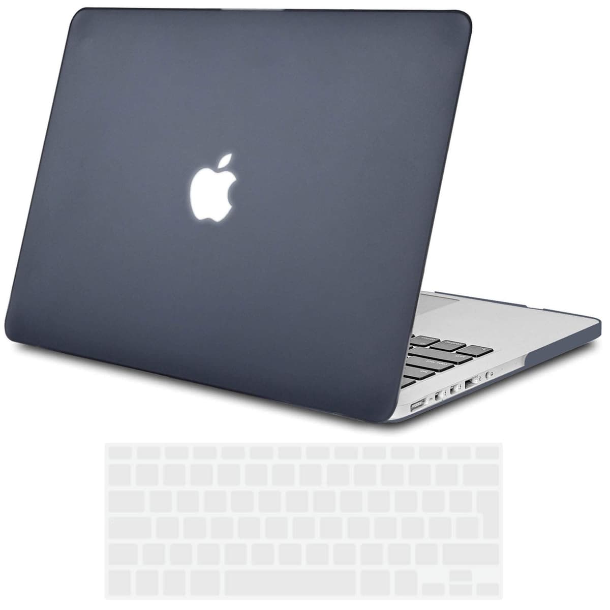TECOOL Case compatible with MacBook Air M1 & MacBook Air 13 inch Retina 2020 2019 2018 (A2337 A2179 A1932), Plastic Snap On Hard Shell Cover & UK EU Keyboard Protector, Crystal Clear (Glossy) — view 81