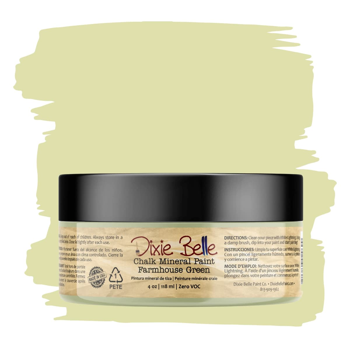 Dixie Belle Paint Company Chalk Finish Furniture Paint - Caviar (32oz) - Matte Black Chic Chalk Mineral DIY Furniture Paint — view 243