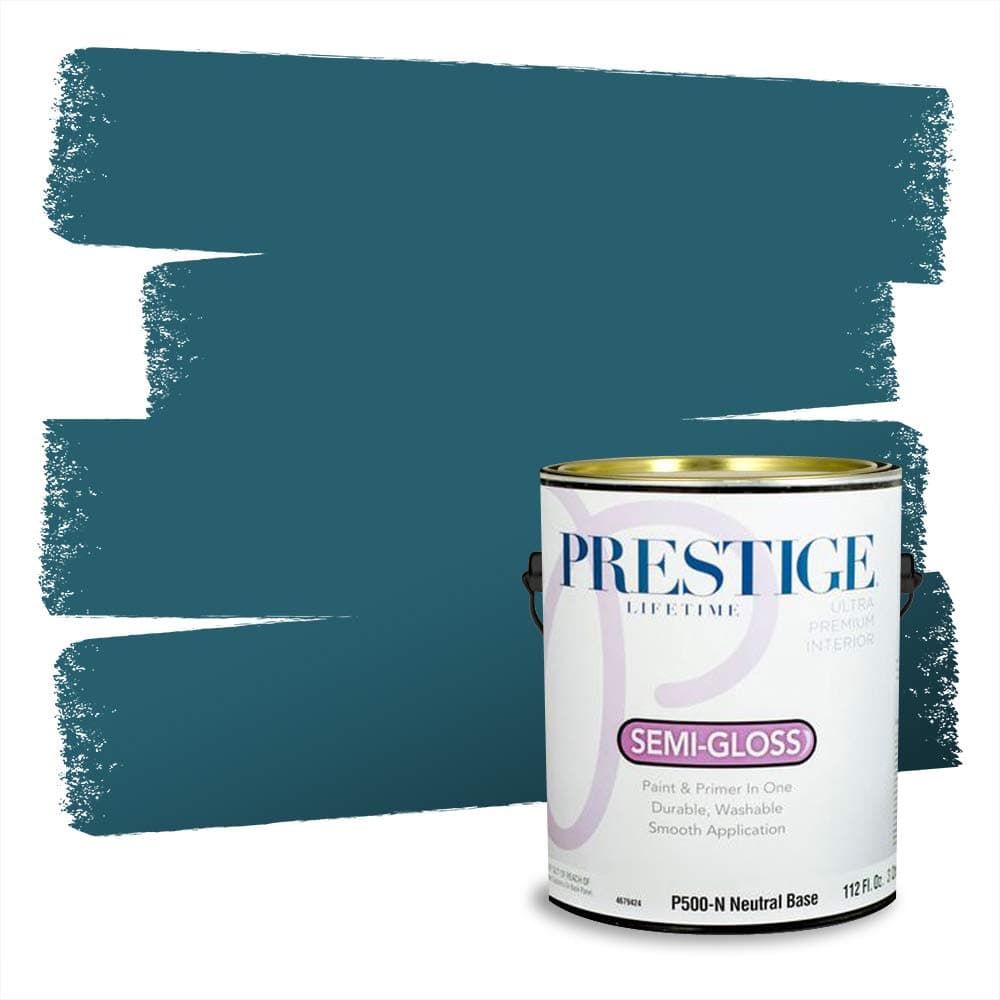 PRESTIGE Paints Interior Paint and Primer In One, 1-Gallon, Semi-Gloss, Comparable Match of Valspar* Dewdrop* — view 191