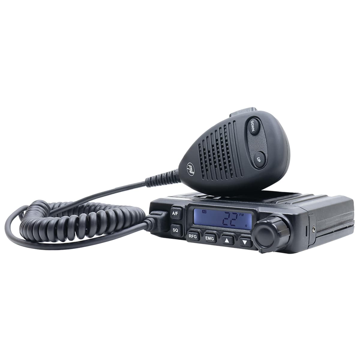 Radio CB PNI Escort HP 6500, Banda Ciudadana, multiestándar, 4W, 12V, ASQ, Ganancia RF, enchufe de mechero incluido, conmutador AM/FM solo para banda UE