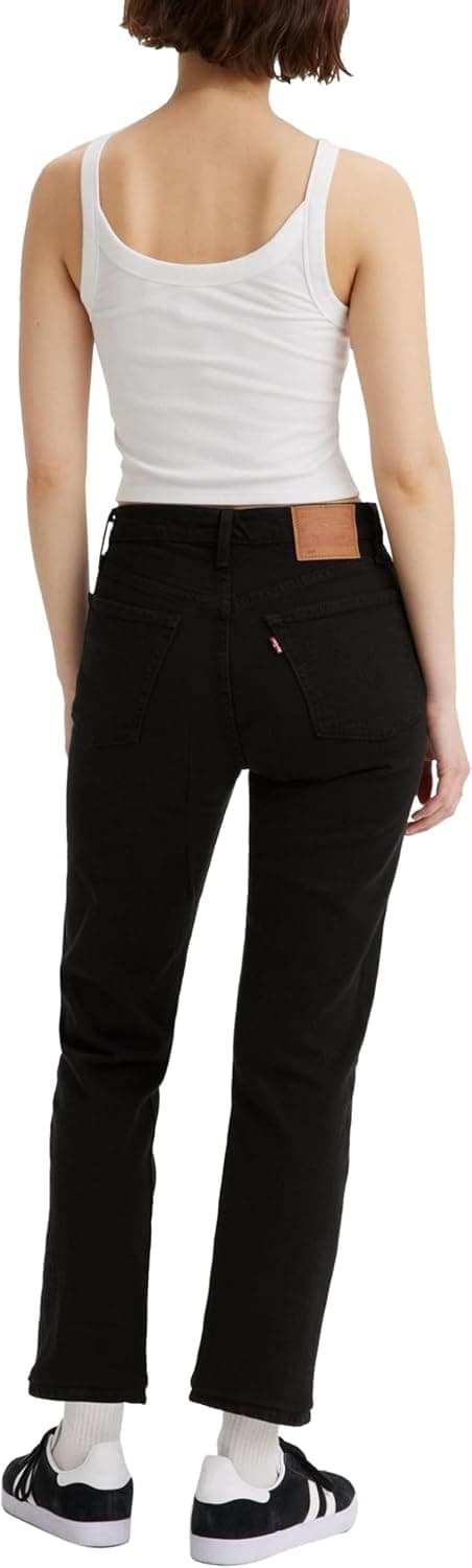 Levi's Women's 501 Crop Jeans 28W / 26L Black Sprout — view 5