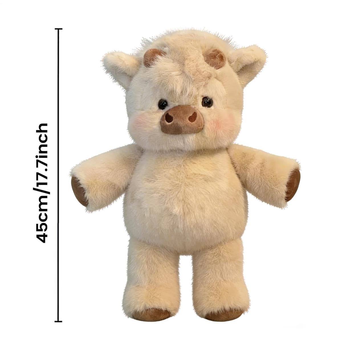 Running Calf Soft Toy | 45cm Wild Boar Plush Toys | Cartoon Cow Plush Collectible Doll Interactive Toys | Cute Running Sheep Cuddly Toy Stuffed Animal Home Decor for Girls & Boys — view 2
