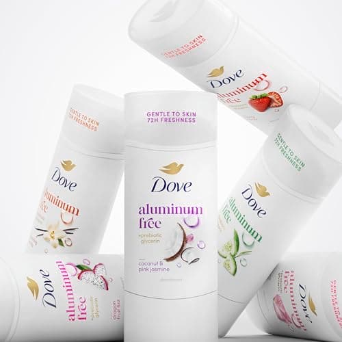Dove Deodorant Stick for Women, Aluminum Free, 72H Odor Protection, Coconut & Pink Jasmine, 2.4 Oz — view 8