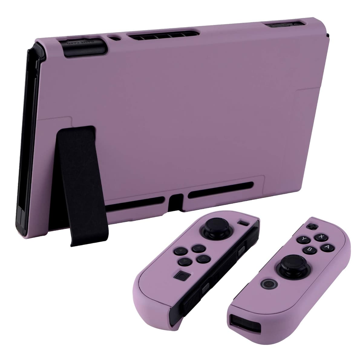 eXtremeRate PlayVital Funda para Nintendo Switch Carcasa Estuche Acoplable Protector Tacto Suave Case de Joycons Protectora Duradera Cover Cáscara para Control Switch Joycon Consola(Violeta Grisáceo) — view 5