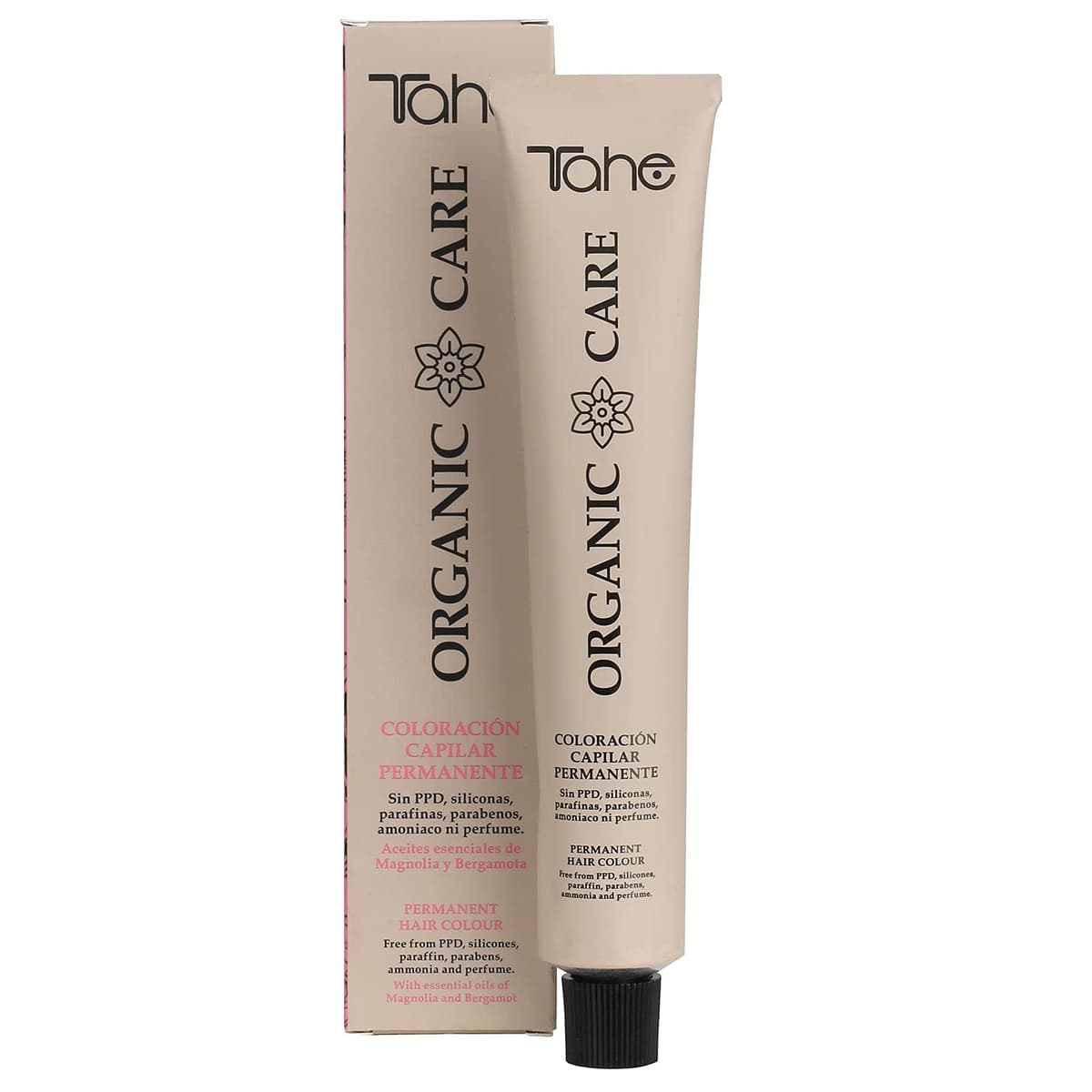 Tahe Organic Care Tinte Orgánico Permanente para el cabello de larga duración Sin Amoniaco, 100 ml, Tono 7 Rubio Medio — view 2