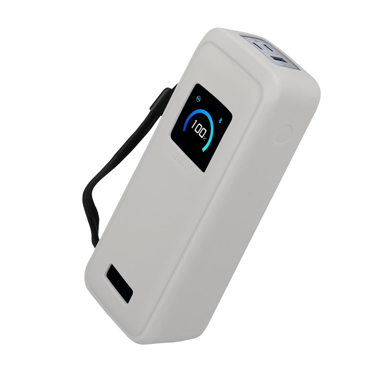 kwmobile Estuche Compatible con Anker Prime Power Bank 26250mAh 300W Funda - Case Protector de Silicona para Power Bank - Protección Antigolpes para Batería Externa - Gris