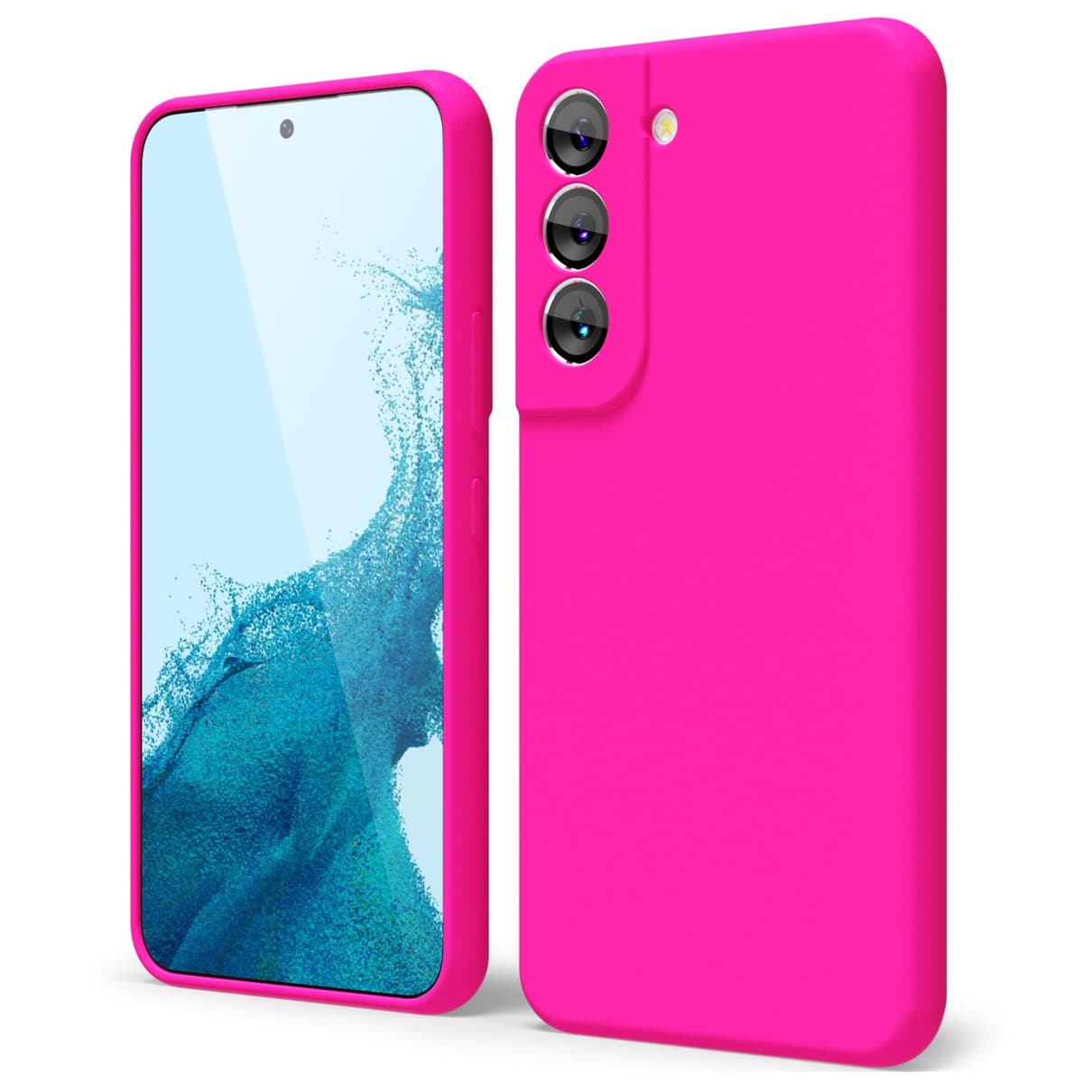 oakxco for Samsung Galaxy S23 Phone Case Liquid Silicone,Cute Thin Slim Soft Rubber TPU Plain Smooth Gel Cover for Women Girl Aesthetic Design, Matte Solid Protective & Shockproof, Burgundy Plum Wine — view 456