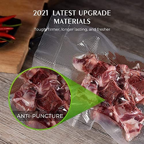 Vacuum Sealer Bags, 8" x 12" Quart, 50 Pcs