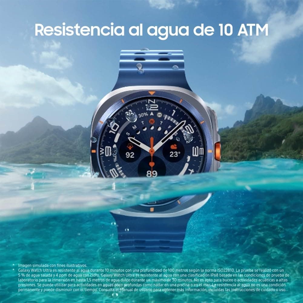 Samsung Galaxy Watch Ultra 2025 47mm - Smartwatch LTE con IA, Titanio, Botón Personalizable, Control de Salud, Garantía del Fabricante 3 Años + 1 año Extra, Gris Titanio (Versión española) — view 5