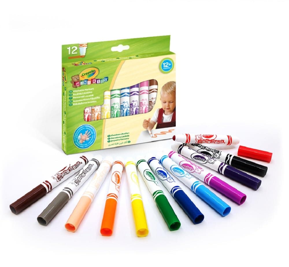 CRAYOLA Mini Kids - Set de 8 Rotuladores Lavables, Segura Punta Redondeada, Ideal para la Primera Infancia - Edad Recomendada: 12 Meses, 8324 — view 8