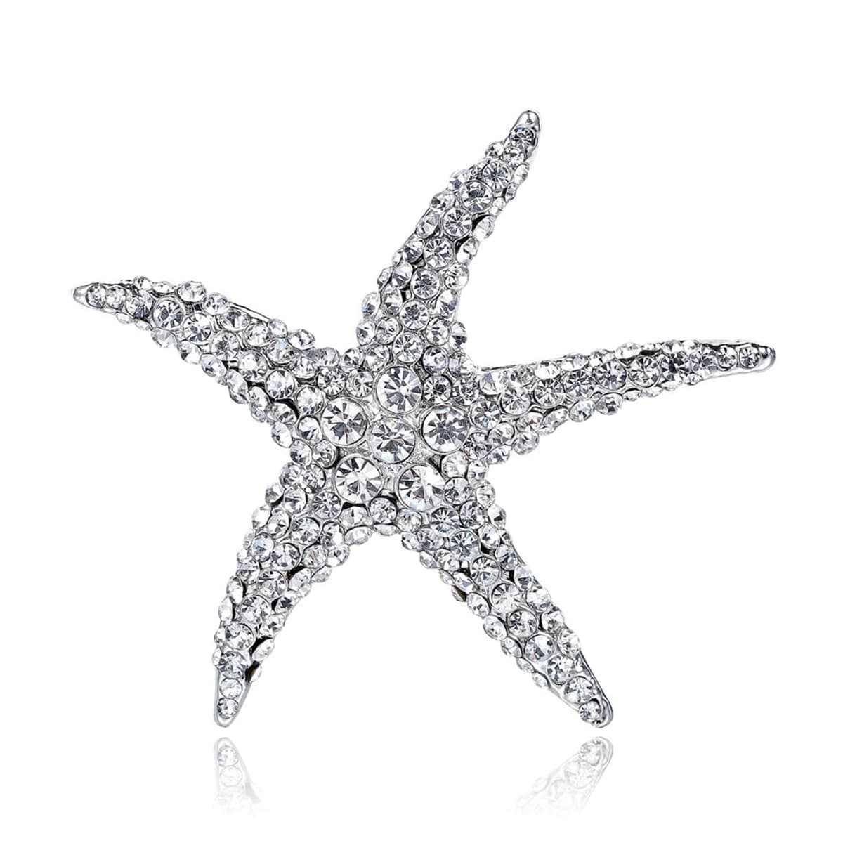 FAIRYGATE Brooch Pins Retro Crystal Rhinestone Brooches for Shirt Collar Decoration, B20