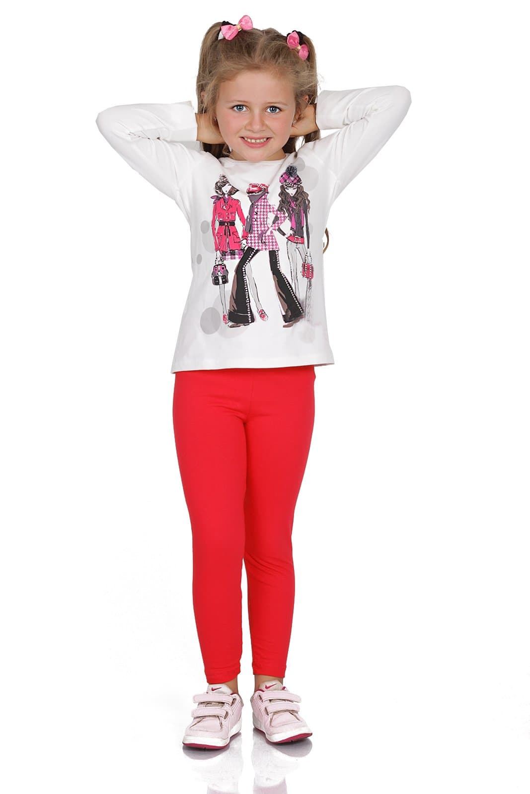 FUTURO FASHION Girls Children Full Length Plain Cotton Leggings Cycling Casual Wear Infant Trousers Leggings Solid Tights Pants for Kids