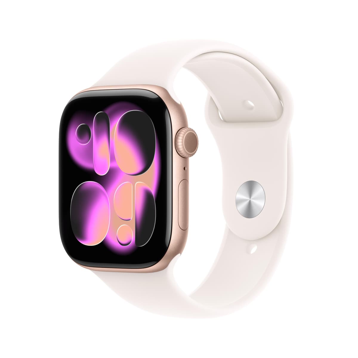 Apple Watch Series 11 GPS 42mm Smartwatch with Rose Gold Aluminium Case with Light Blush Sport Band S/M. Sleep Score, Fitness Tracker, Health Monitoring, Always-On Display, Water Resistant — view 8