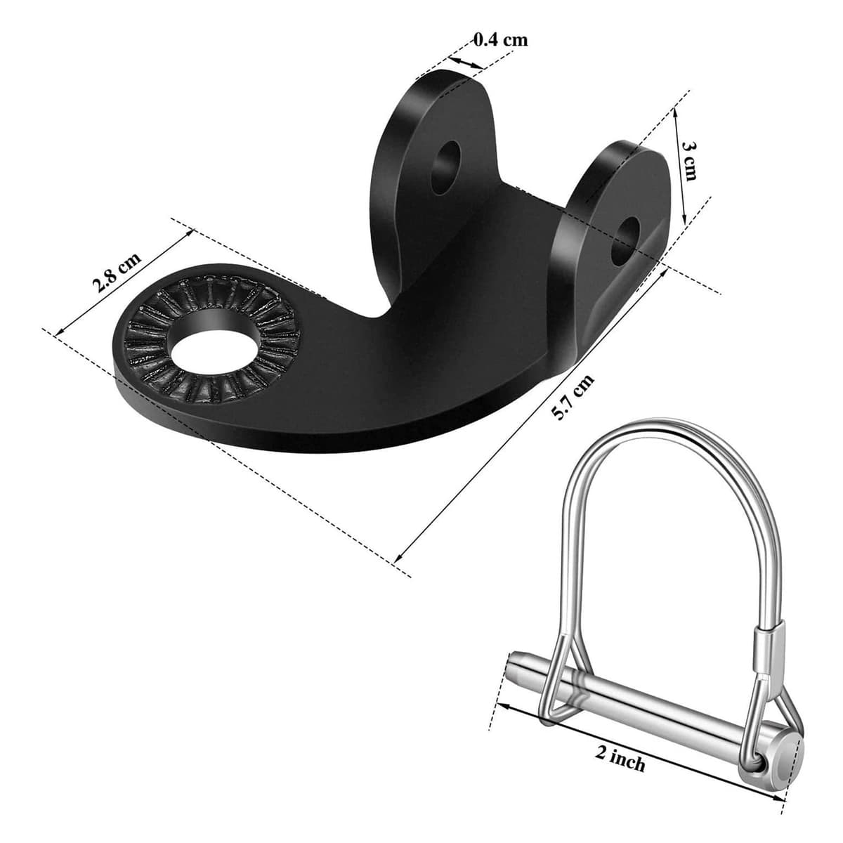 BSSOK 12.2MM Enganche Remolque Bicicleta, Acoplamiento Remolque Bicicleta para Remolque niño, Accesorios Adaptador Remolque Bicicleta Carga y Mascotas Compatible con Enganche Remolque Burley — view 2