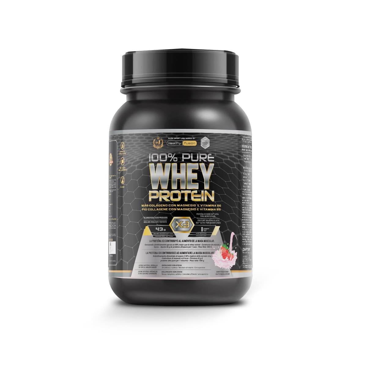 Healthy Fusion Whey Protein | Proteína Whey pura con Colágeno + Magnesio | Mejora tus entrenamientos | Protege y aumenta la masa muscular | 1000g de proteína (Chocolate) — view 14