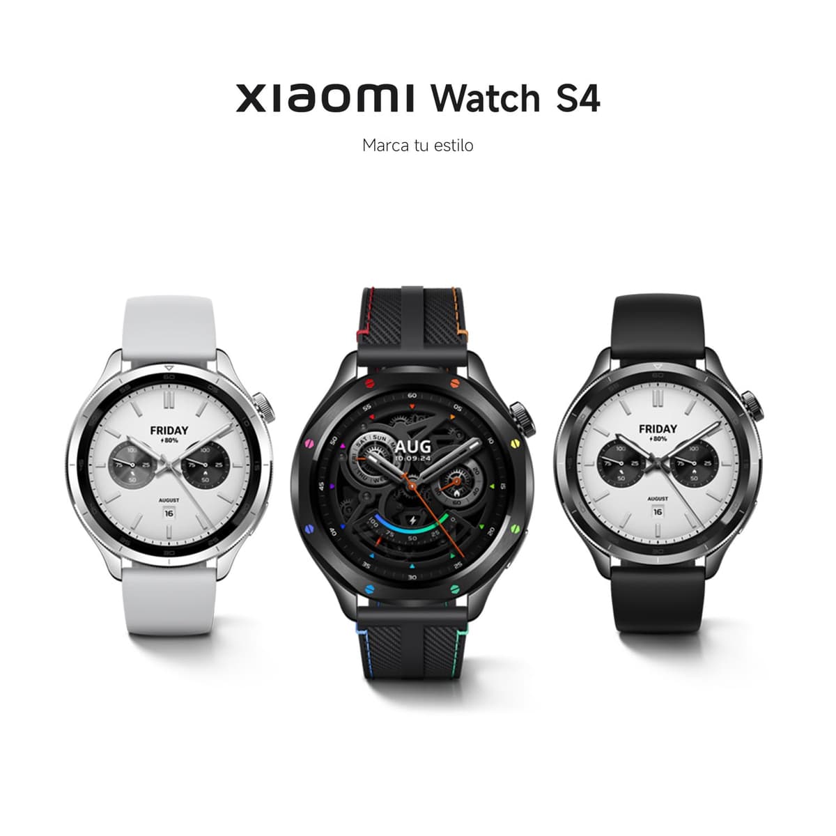 XIAOMI Watch S4, Versión Bluetooth, Modo Deportivo Profesional avanzado, Bisel de Cambio rápido 2.0, Pantalla AMOLED 1.43 Pulgadas Circular, Monitor Frecuencia Cardíaca y Sueño, Rainbow — view 4