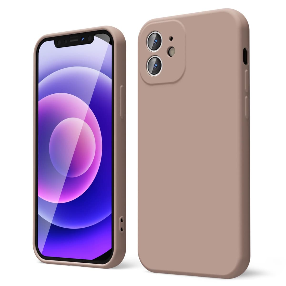oakxco for iPhone 17 Pro Max Phone Case Liquid Silicone, Cute Thin Slim Grip Soft Rubber Gel for Women Men, Smooth Matte TPU Plain Solid Color Girly Simple Case with Camera Cover, Light Pink — view 1544