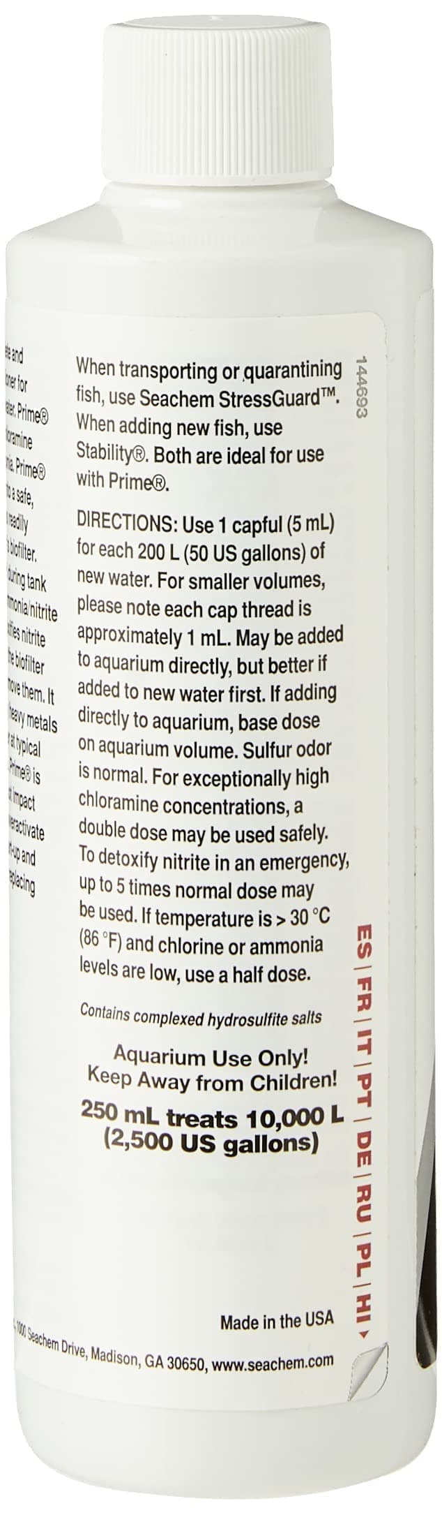 Seachem Prime Water Conditioner, 250 ml — view 4