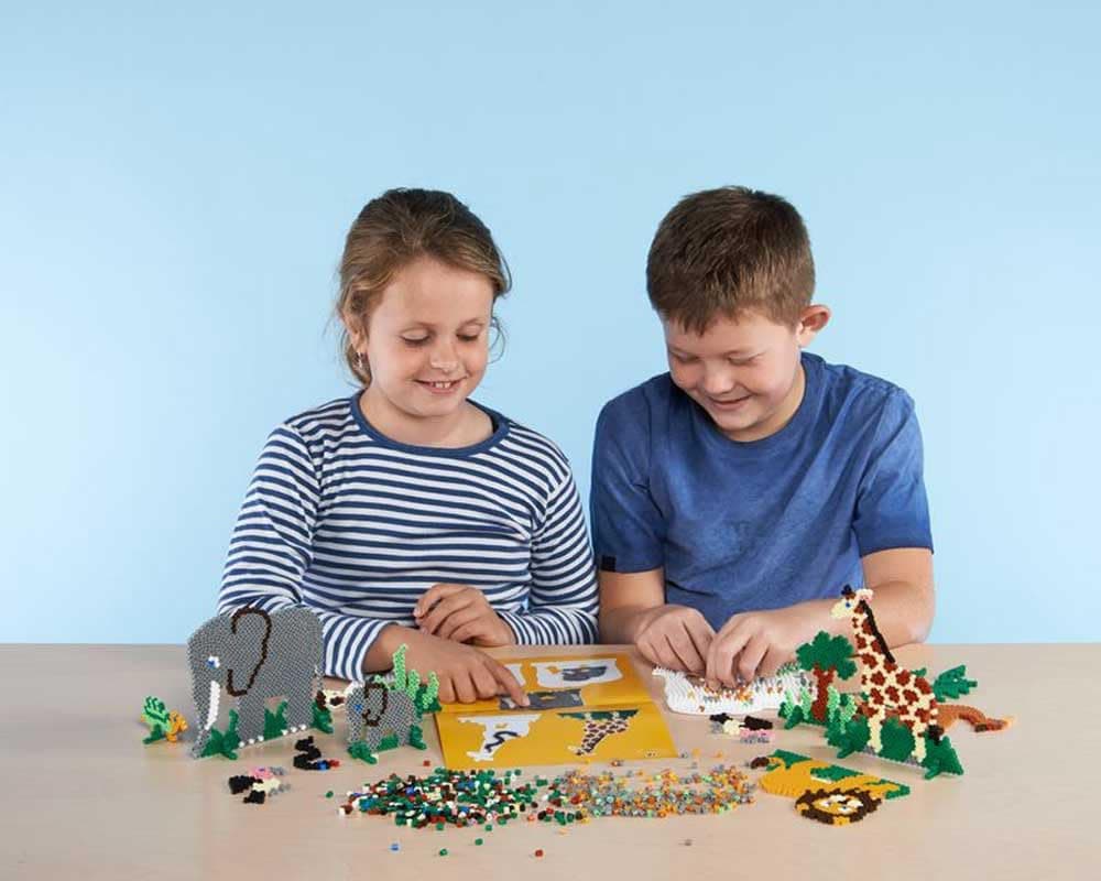 HAMA Bolsa de perlas | Aprox. 1000 cuentas midi fusibles para manualidades y mosaicos | Perlas de fusión para niños creativos 5+ | Juego de arte y decoración | Light Blue — view 4