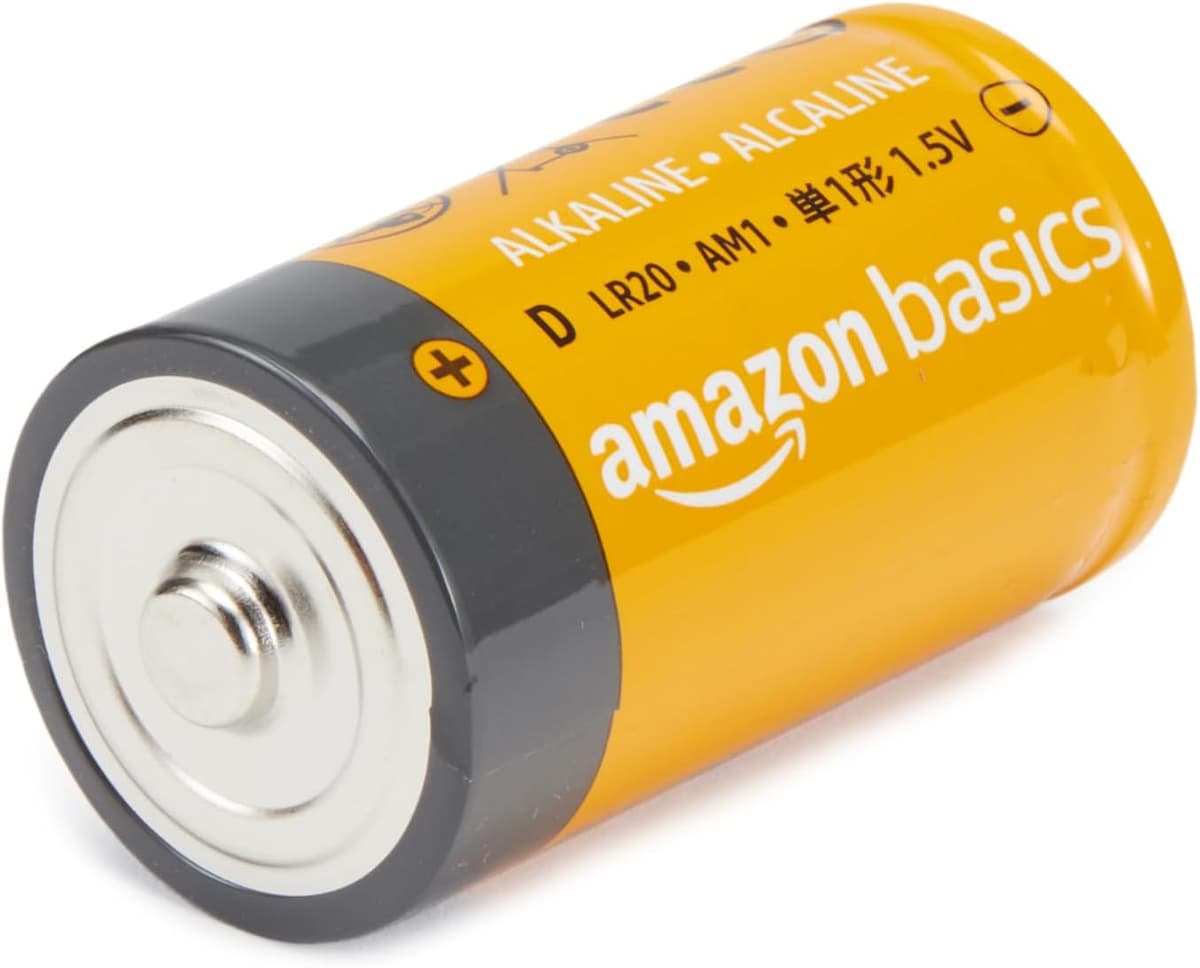 Amazon Basics 12-Pack D Cell All-Purpose Alkaline Batteries, 1.5 Volt, 5-Year Shelf Life — view 2