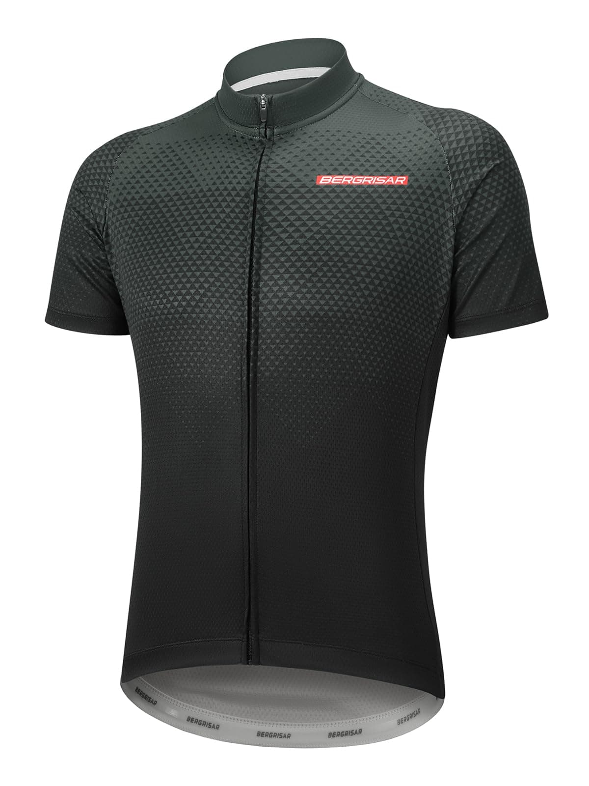 BERGRISAR Camiseta de Ciclismo de Manga Corta para Hombre, 3+1 Bolsillos con Cremallera — view 19