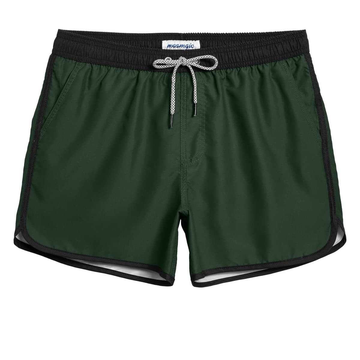 MaaMgic Bañador Hombre de Natación Secado Rápido Interior de Malla Pantalones Cortos d'Aire Vintage 80s 90s