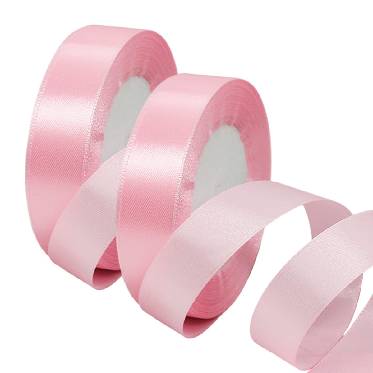40mm Wide White Ribbon Thick Wedding Car Ribbon 22m, 1.5 inch Thick White Satin Ribbon for Gift Wrapping Wedding Car Christmas Birthday Cake Hair Bow Florist Bouquet Crafts Decorations — view 75