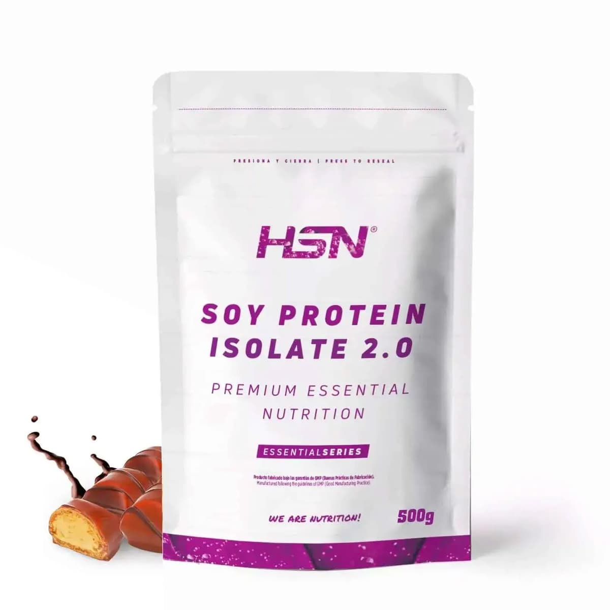 Proteína de Soja Aislada de HSN | Sabor Bombón de Chocolate y Avellanas 2 Kg = 67 Tomas por Envase | 100% Vegana | Soy Protein Isolate | No-GMO, Sin Gluten — view 13