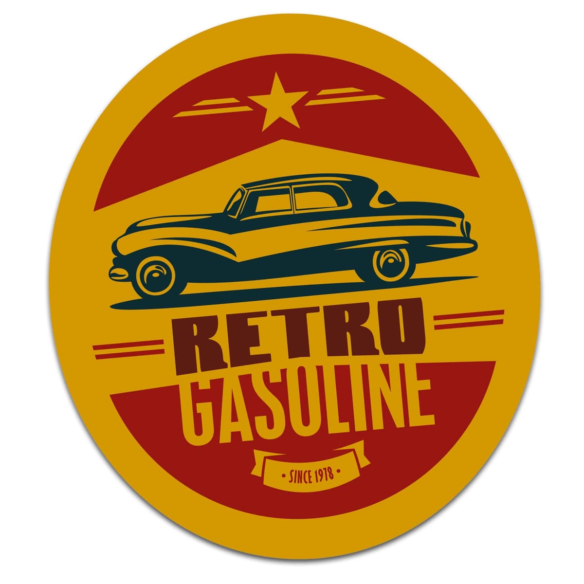 Finest-Folia Pegatina retro vintage Old School Ace Kult Rockabilly — view 18