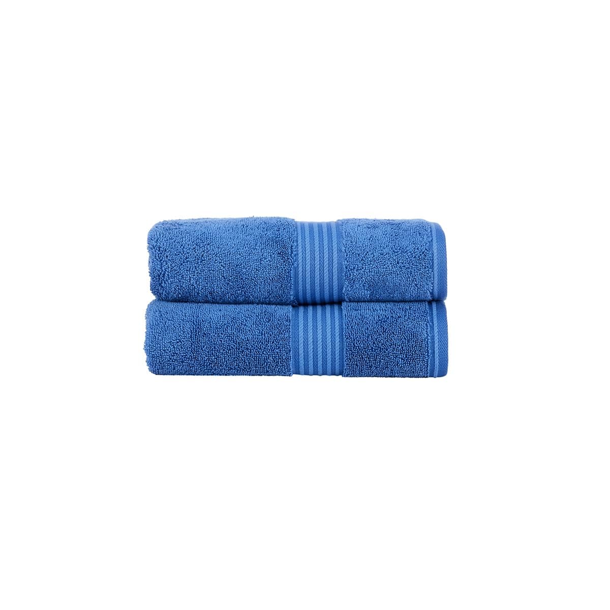 Christy Supreme Hygro 2 Hand Towels Set | Mineral Blue | 100% Luxury Supima Cotton | Ultra Soft | Super Absorbent | 650GSM | Plush and Long Lasting — view 99