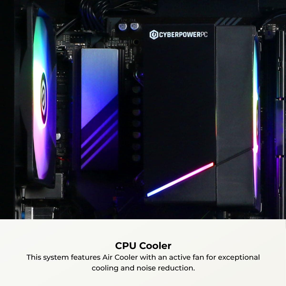 CyberPowerPC Gamer Xtreme Gaming PC, Intel Core i5-14400F 2.5GHz, GeForce RTX 5060 8GB, 16GB DDR5, 1TB PCIe 4.0 SSD, WiFi Ready & Windows 11 Home (GXiVR8060A47) — view 7